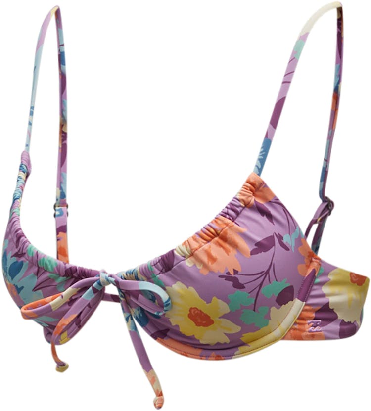 Product gallery image number 3 for product Salty Blonde Halleys Garden Tie-Front Underwire Bikini Top - Women's