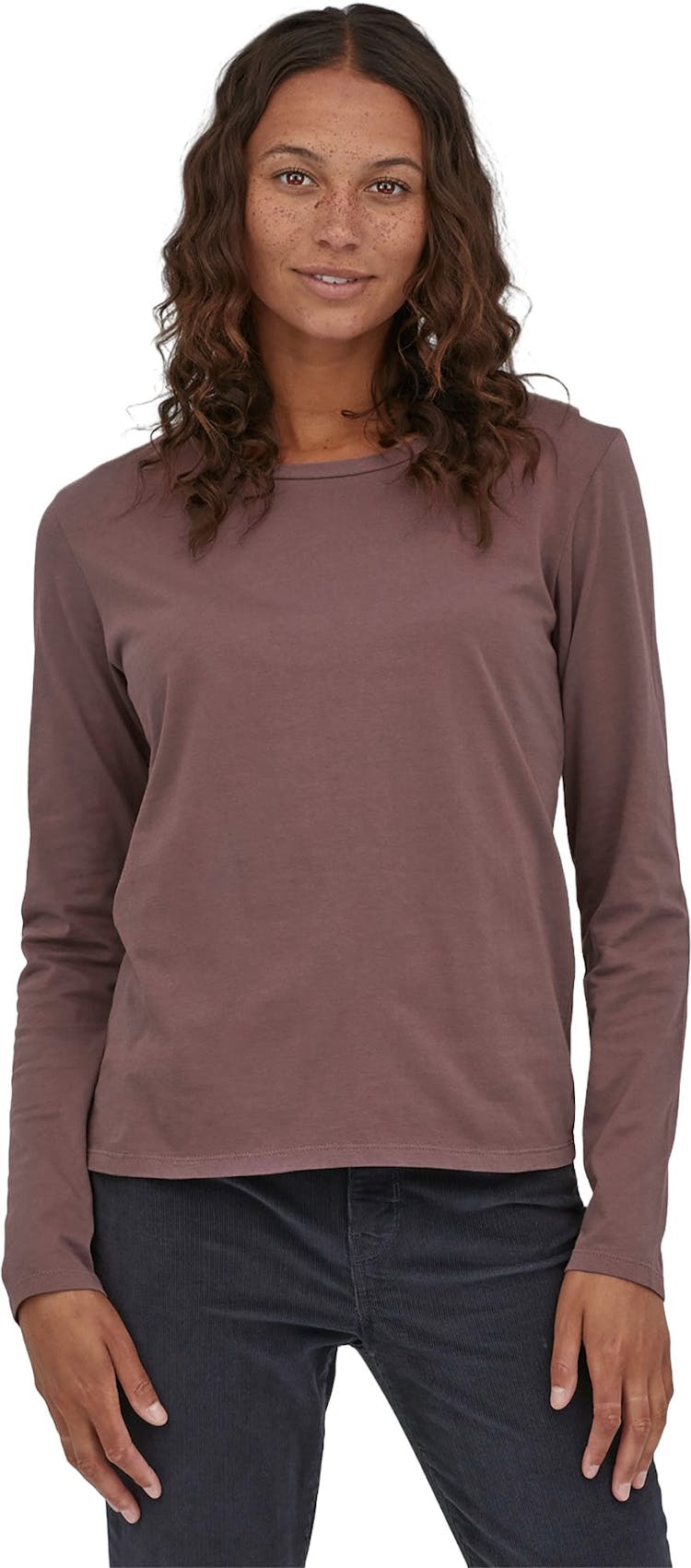 Product gallery image number 2 for product Long Sleeve Regenerative Organic Certified Cotton Tee - Women's
