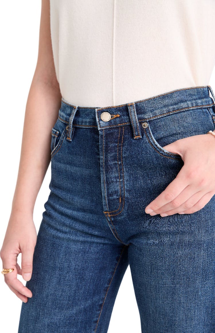 Product gallery image number 6 for product Midweight Performance Denim Wide Leg Jean - Women's