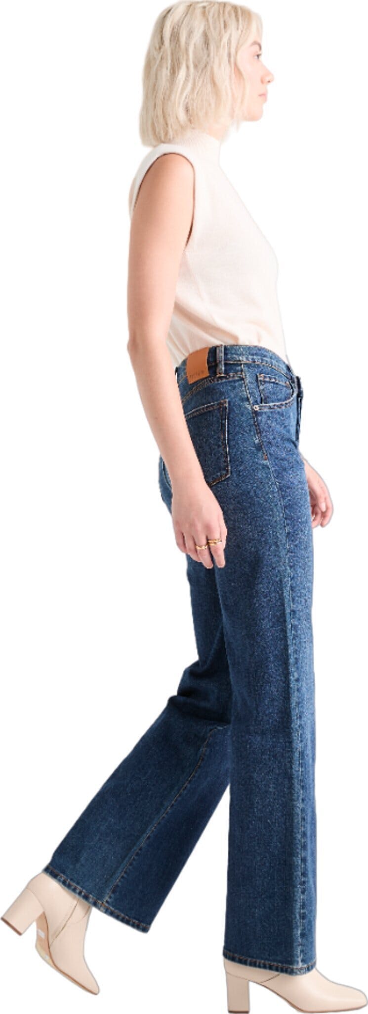 Product gallery image number 5 for product Midweight Performance Denim Wide Leg Jean - Women's