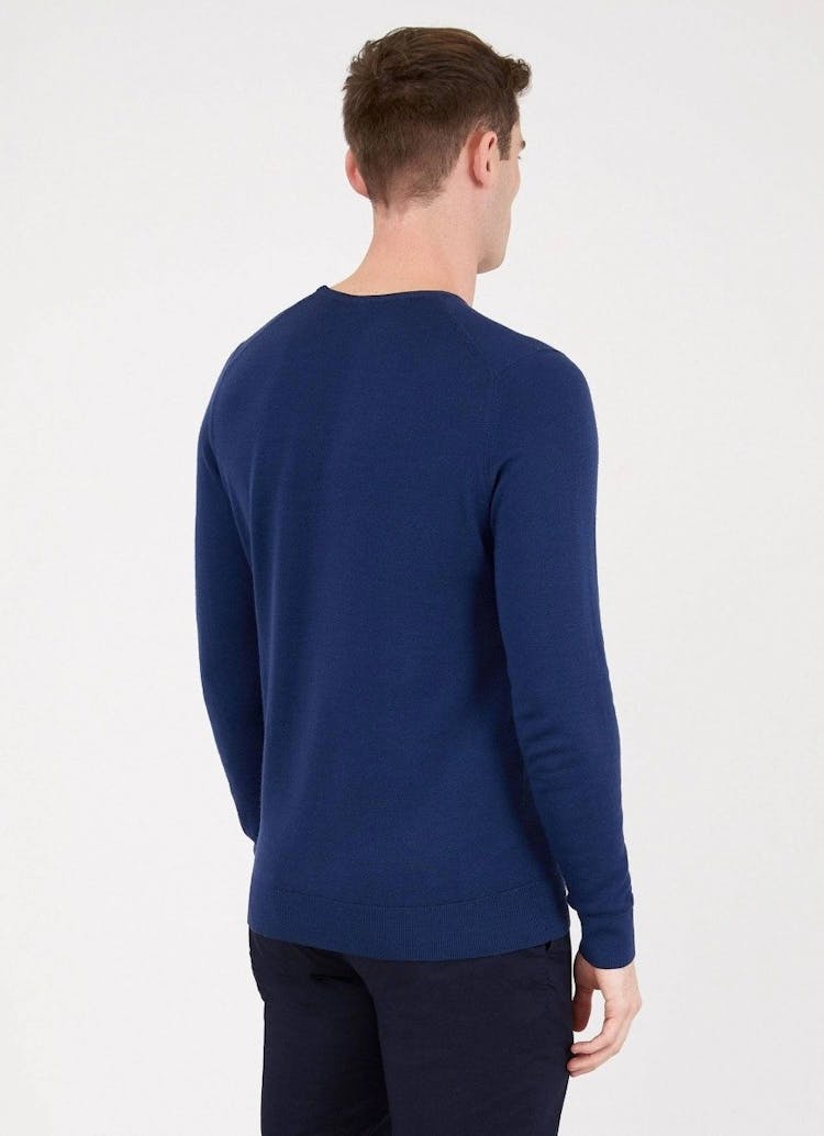 Product gallery image number 3 for product Fine Merino Wool Crewneck Sweater - Men's
