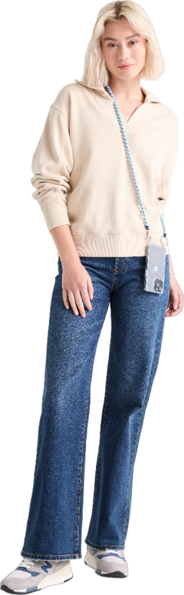 Product gallery image number 1 for product Midweight Performance Denim Wide Leg Jean - Women's