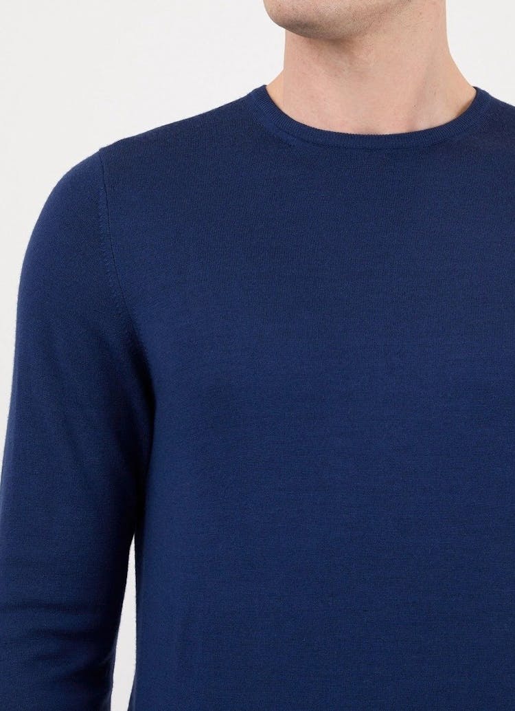 Product gallery image number 4 for product Fine Merino Wool Crewneck Sweater - Men's