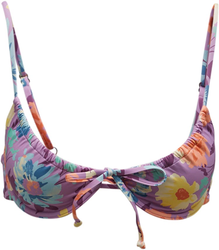 Product gallery image number 1 for product Salty Blonde Halleys Garden Tie-Front Underwire Bikini Top - Women's