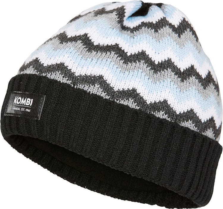 Product gallery image number 2 for product Zig Zag Beanie With Removable Pom Poms - Youth