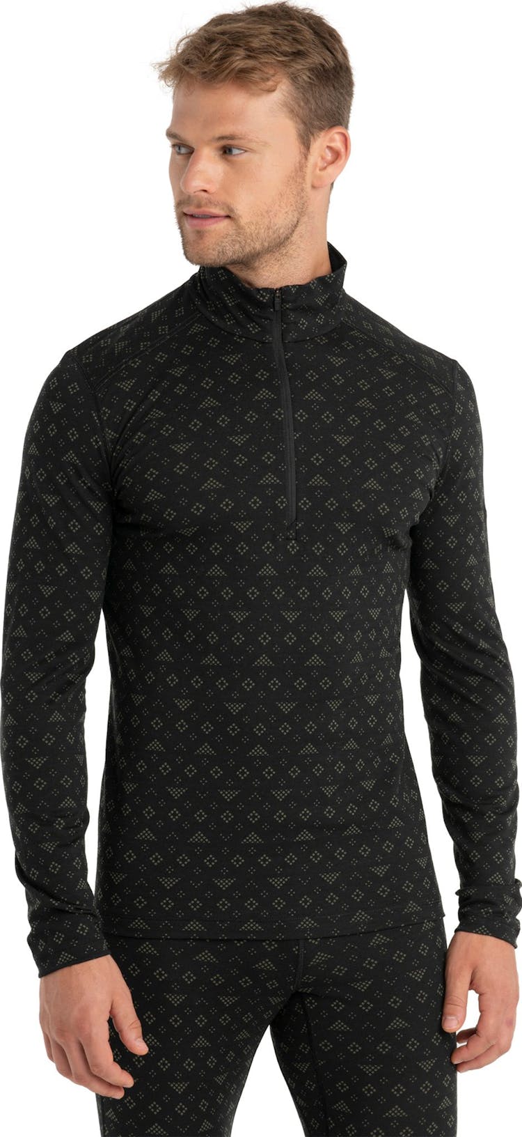 Product gallery image number 3 for product 200 Oasis First Snow Merino Long Sleeve Half Zip Thermal Top - Men's
