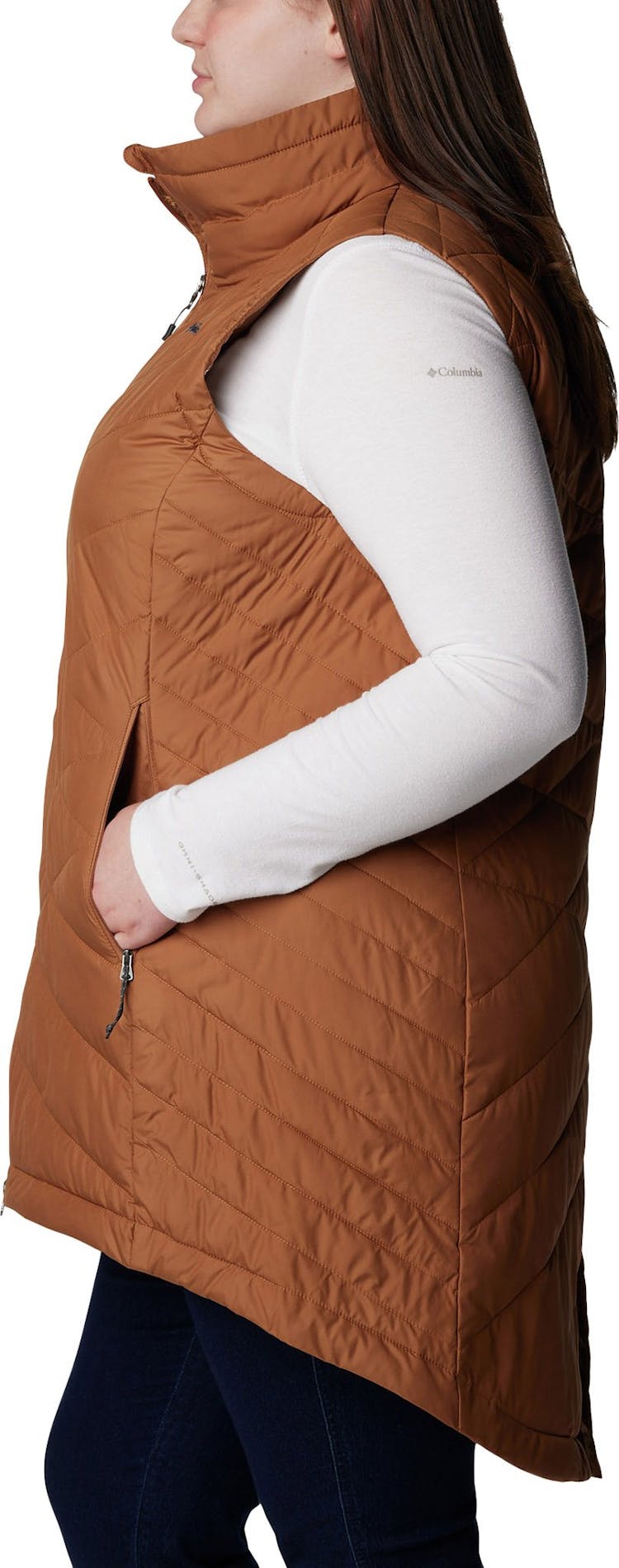 Product gallery image number 2 for product Heavenly Plus Size Long Vest - Women's