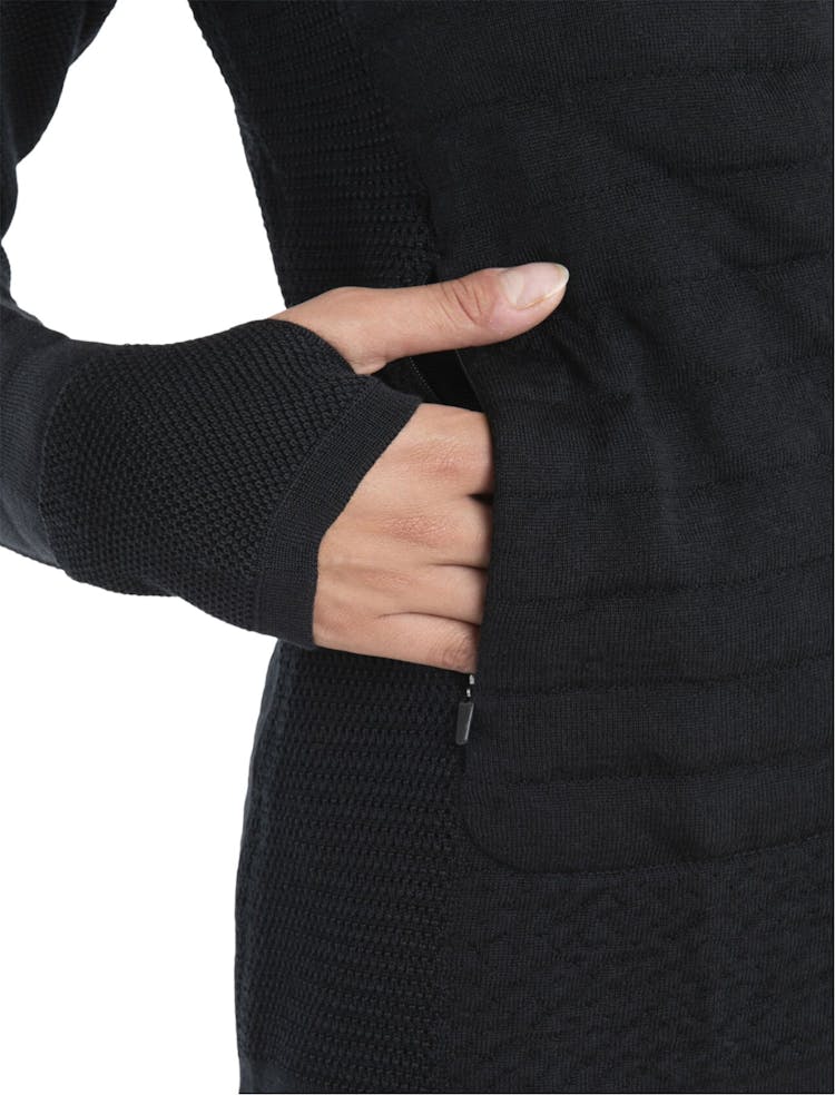 Product gallery image number 2 for product ZoneKnit Merino Explore Long Sleeve Zip Hoodie - Women's