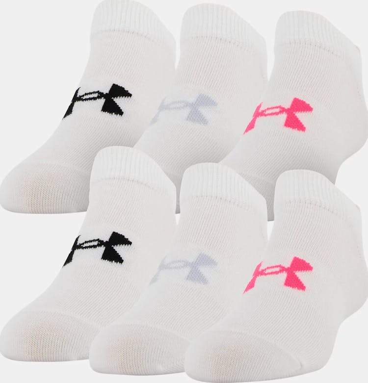 Product gallery image number 1 for product UA Essentials No Show Socks 6 Pack - Girls