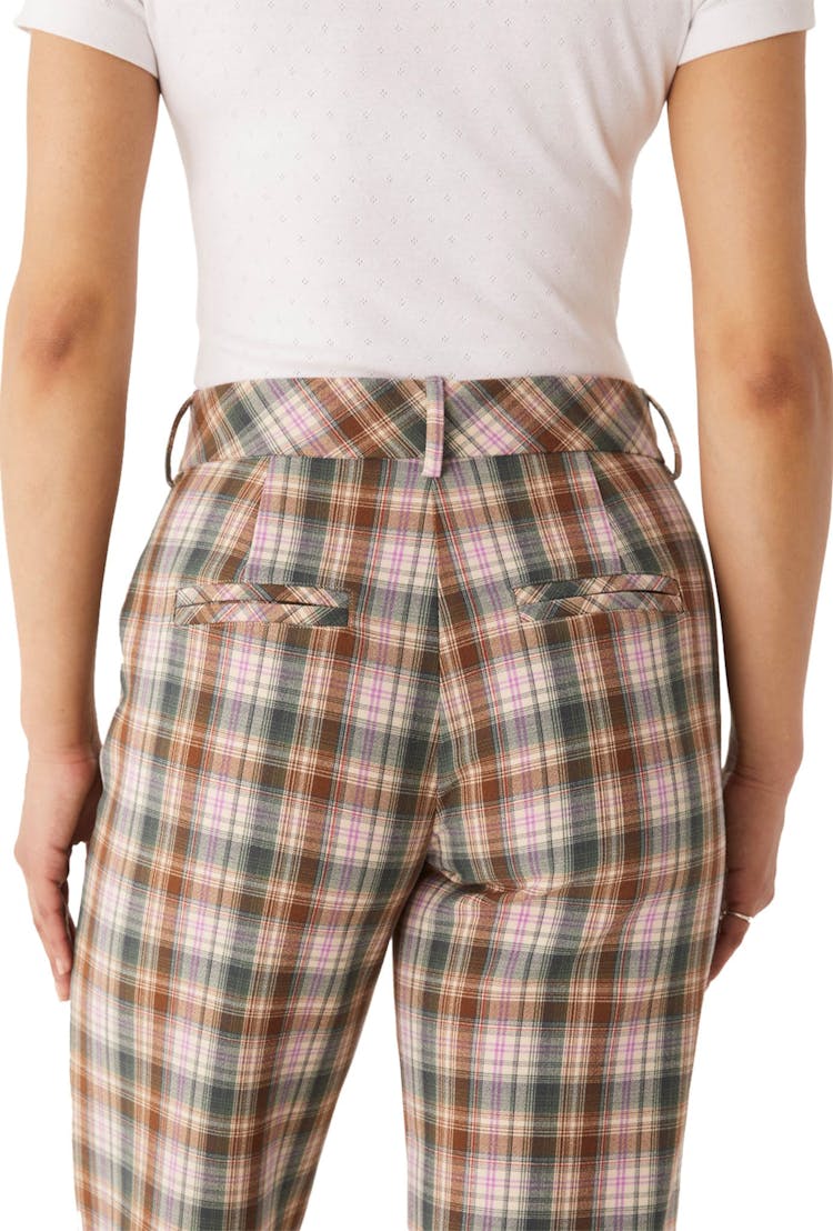 Product gallery image number 4 for product Jane Double Weave Plaid Straight Leg Pant - Women's