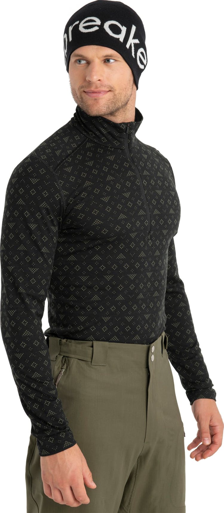 Product gallery image number 4 for product 200 Oasis First Snow Merino Long Sleeve Half Zip Thermal Top - Men's
