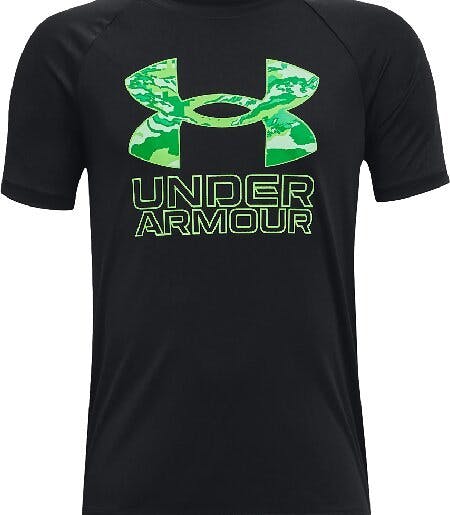 Product gallery image number 1 for product UA Tech™ Hybrid Print Fill Short Sleeve Top - Boys