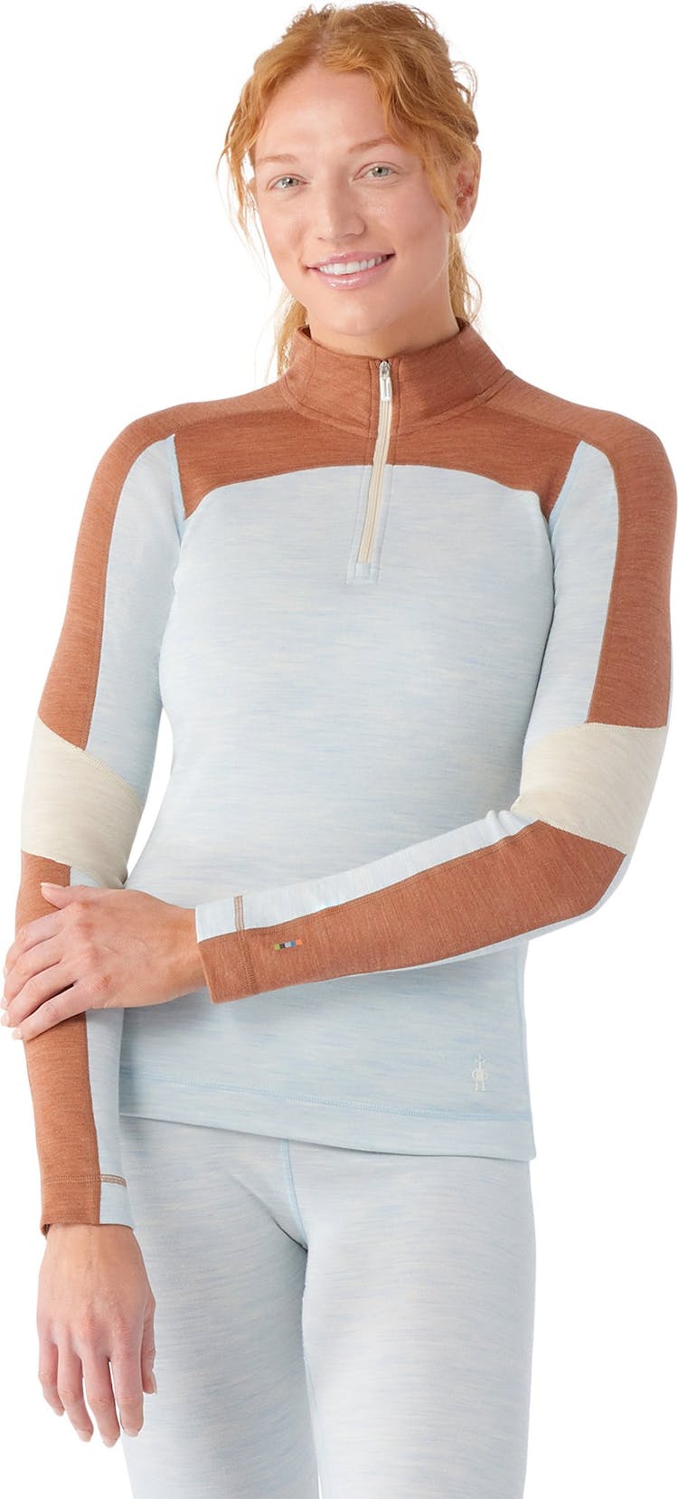 Product gallery image number 3 for product Classic Thermal Merino Base Layer Colorblock 1/4 Zip Boxed - Women's