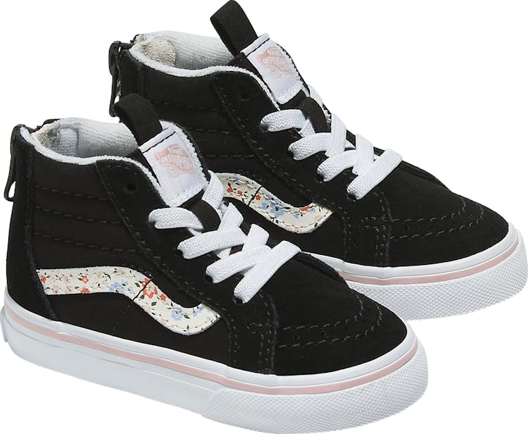 Product gallery image number 7 for product Sk8-Hi Zip Floral Shoes - Toddlers