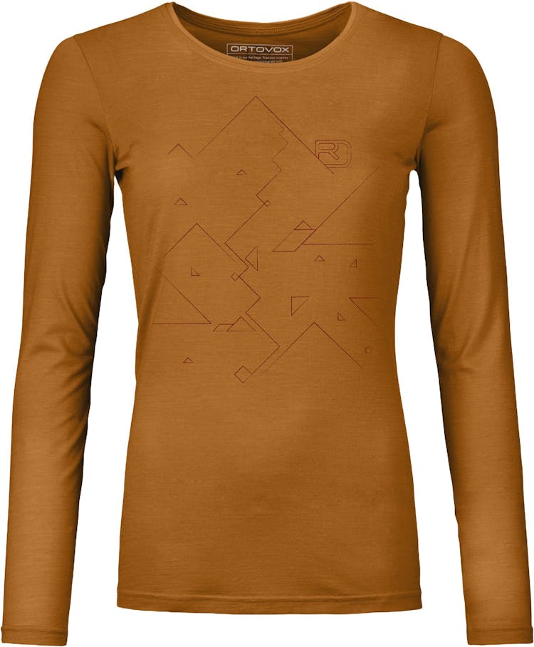 Product gallery image number 1 for product 185 Merino Tangram Long Sleeve T-Shirt - Women's