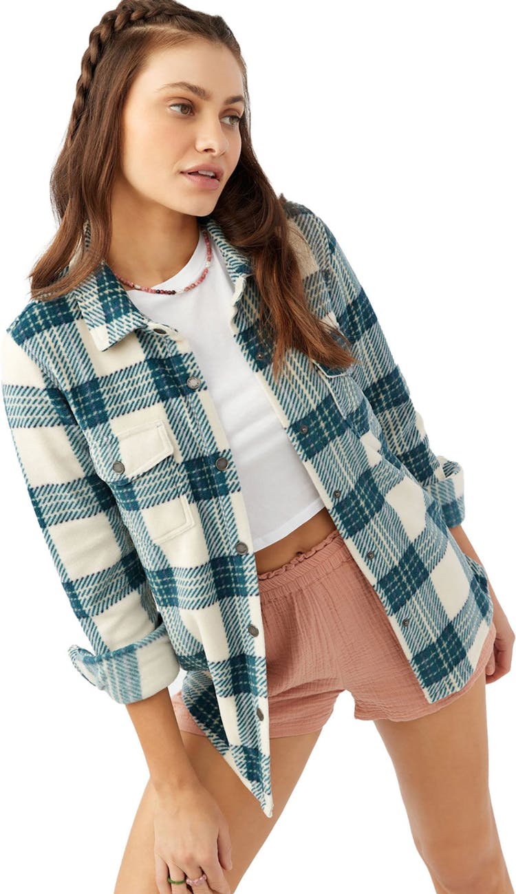 Product gallery image number 3 for product Zuma Superfleece Plaid Woven Shirt Jacket - Women's