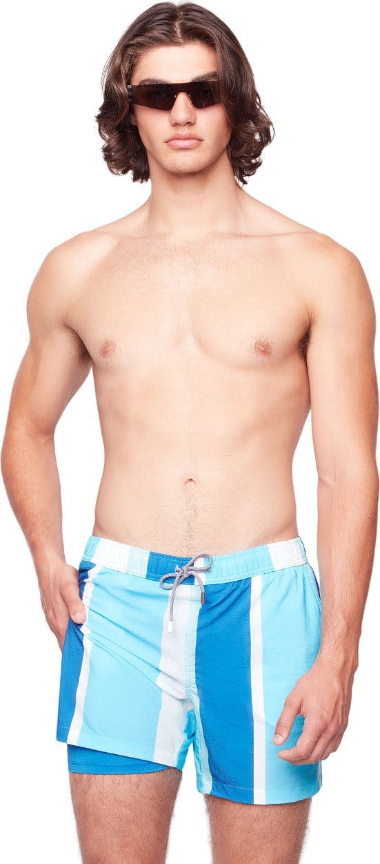 Product gallery image number 4 for product 90’s Stripe Swim Shorts - Men's