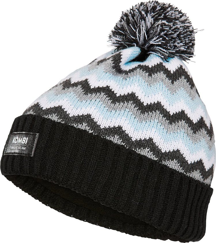 Product gallery image number 3 for product Zig Zag Beanie With Removable Pom Poms - Youth