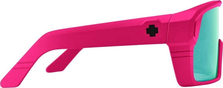 Product gallery image number 2 for product Monolith Sunglasses  - Matte Neon Pink - Happy Bronze Light Green Spectra Mirror