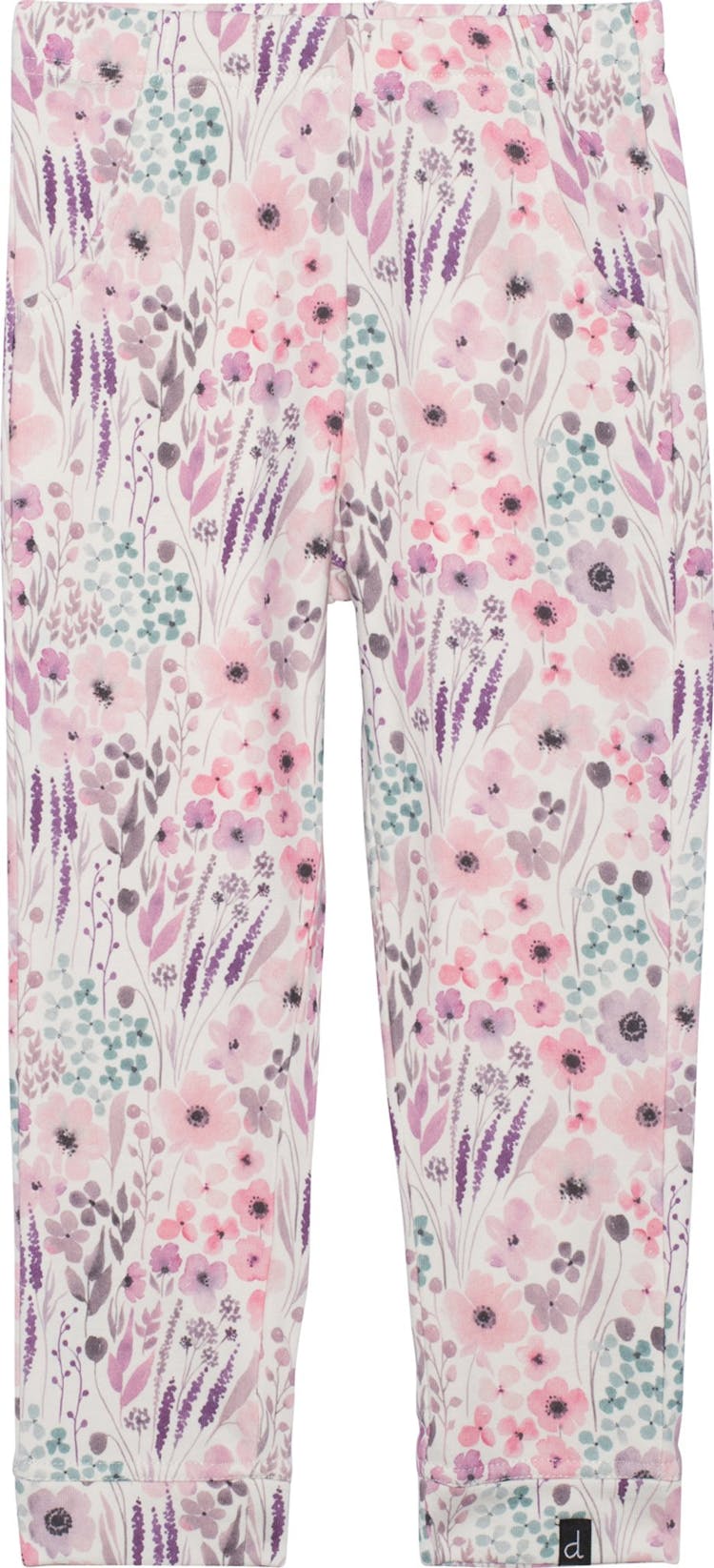 Numéro de l'image de la galerie de produits 1 pour le produit Pantalon de jogging avec imprimé motif de fleurs en aquarelle - Petite Fille