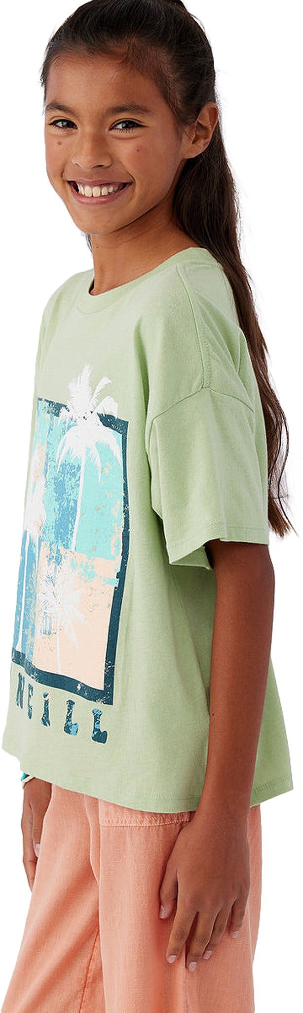 Product gallery image number 3 for product Grafitti Palm Oversized Boxy Tee - Girls