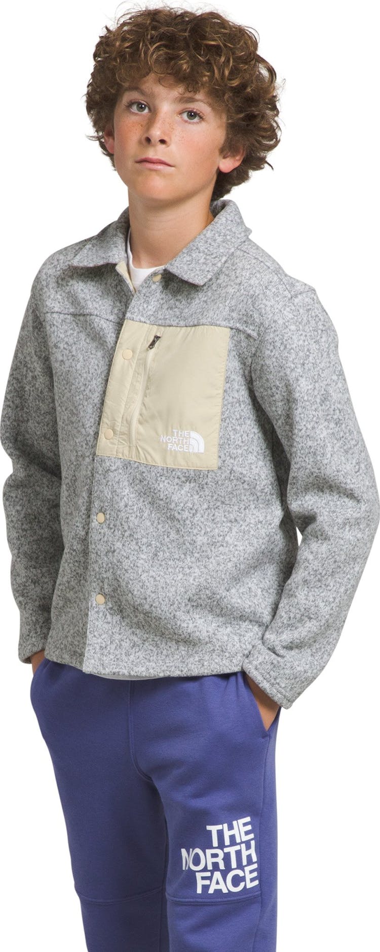 Product gallery image number 1 for product Sweater Fleece Button Down Jacket - Boys