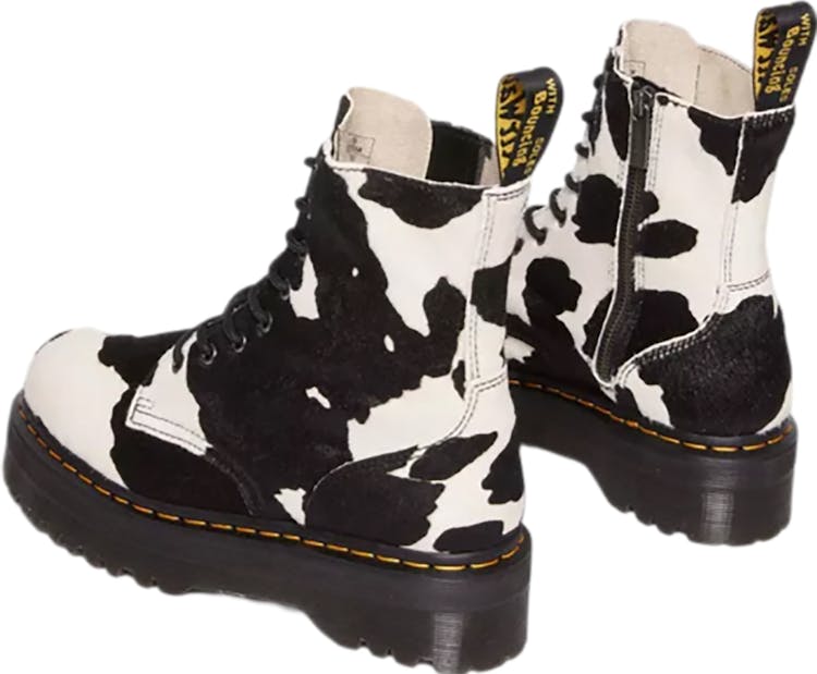 Product gallery image number 5 for product Jadon Hair-On Cow Print Platform Boots - Unisex