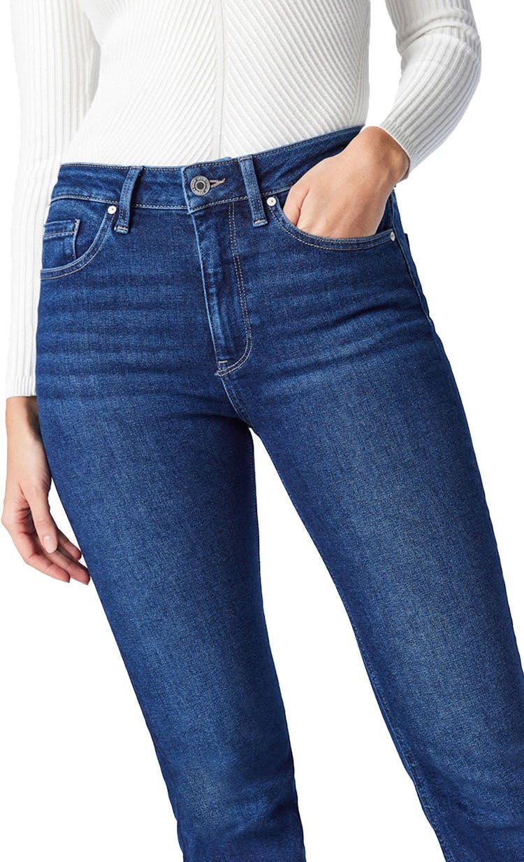 Product gallery image number 4 for product Maria Dark Brushed Flex Blue Denim Jean - Women's