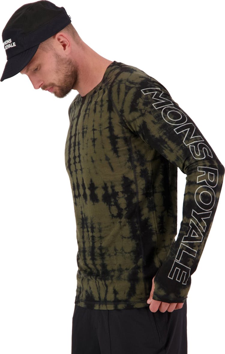 Product gallery image number 6 for product Temple Long Sleeve Garment Dyed T-Shirt - Men's