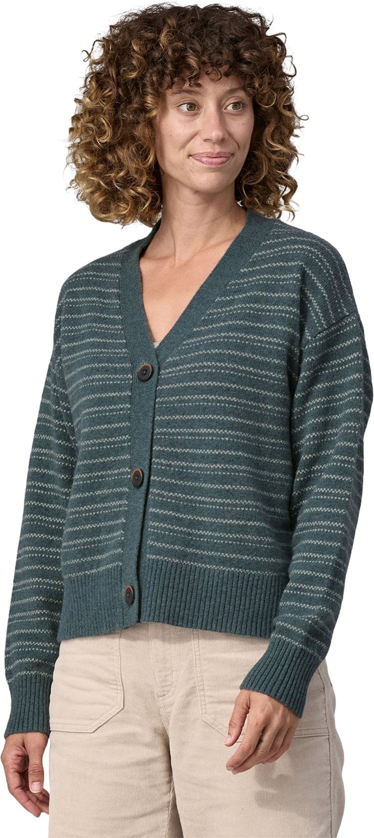 Numéro de l'image de la galerie de produits 3 pour le produit Cardigan en laine recyclé - Femme