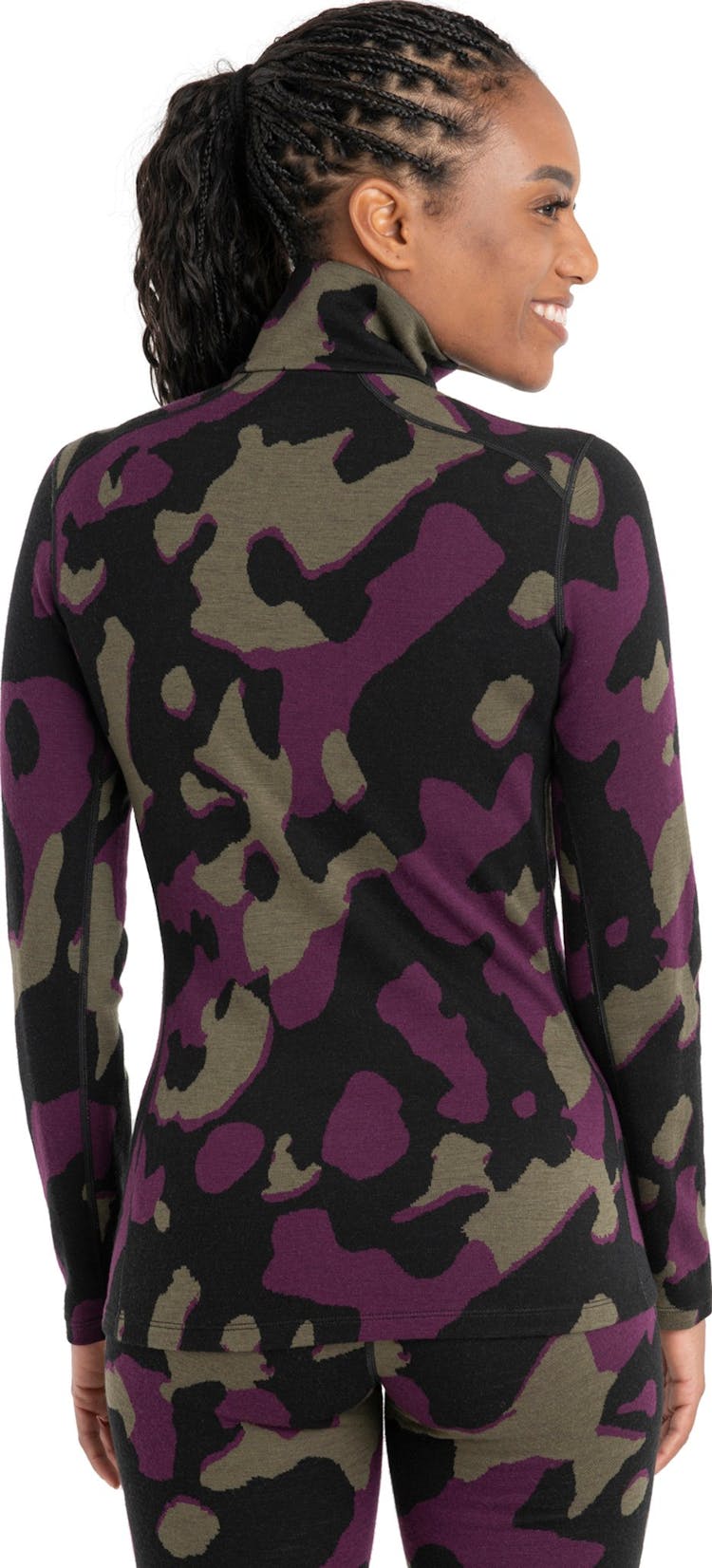 Product gallery image number 2 for product 260 Vertex Natural Shades Merino Long Sleeve Half-Zip Thermal Top - Women's
