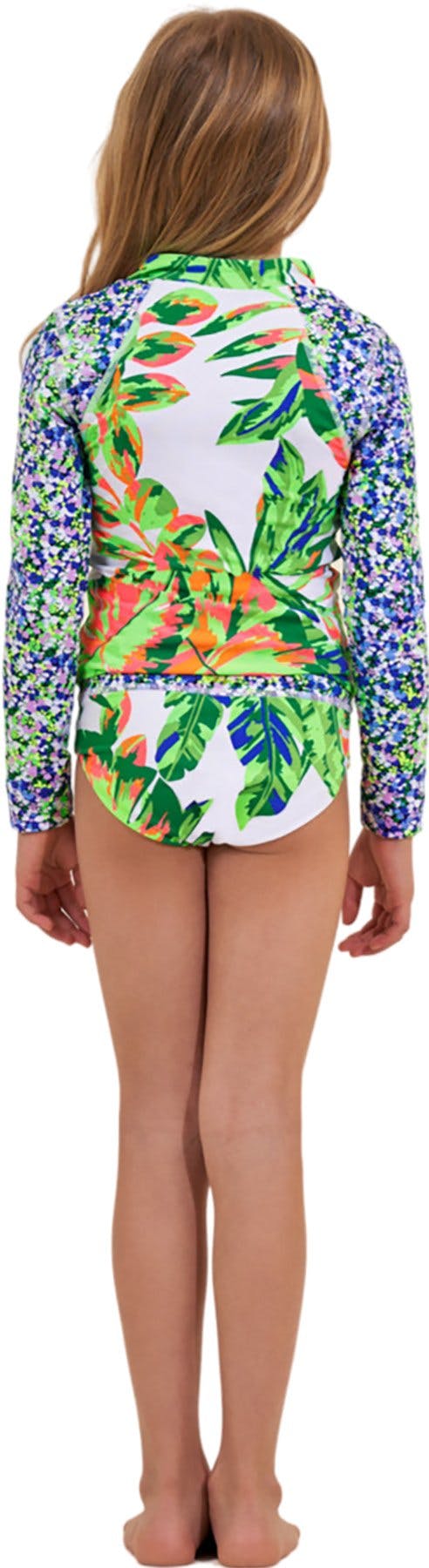 Product gallery image number 2 for product Cheery Greenleaf Rashguard Set - Girls 
