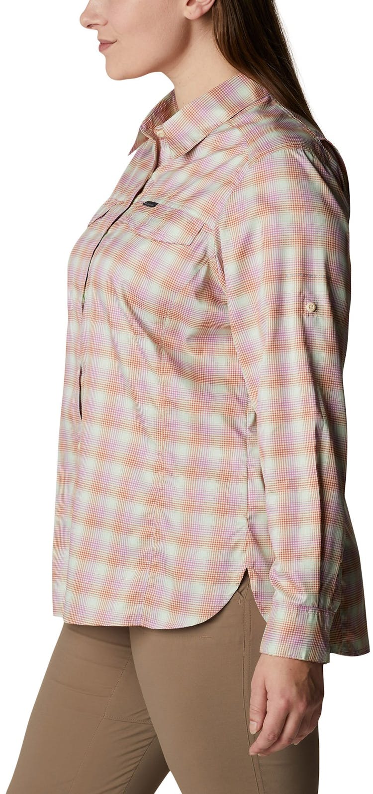 Product gallery image number 3 for product Silver Ridge Lite Plaid Long Sleeve Shirt Plus Size - Women's