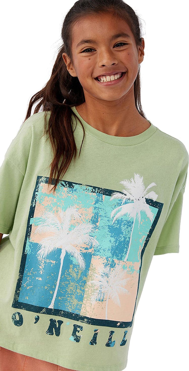 Product gallery image number 5 for product Grafitti Palm Oversized Boxy Tee - Girls