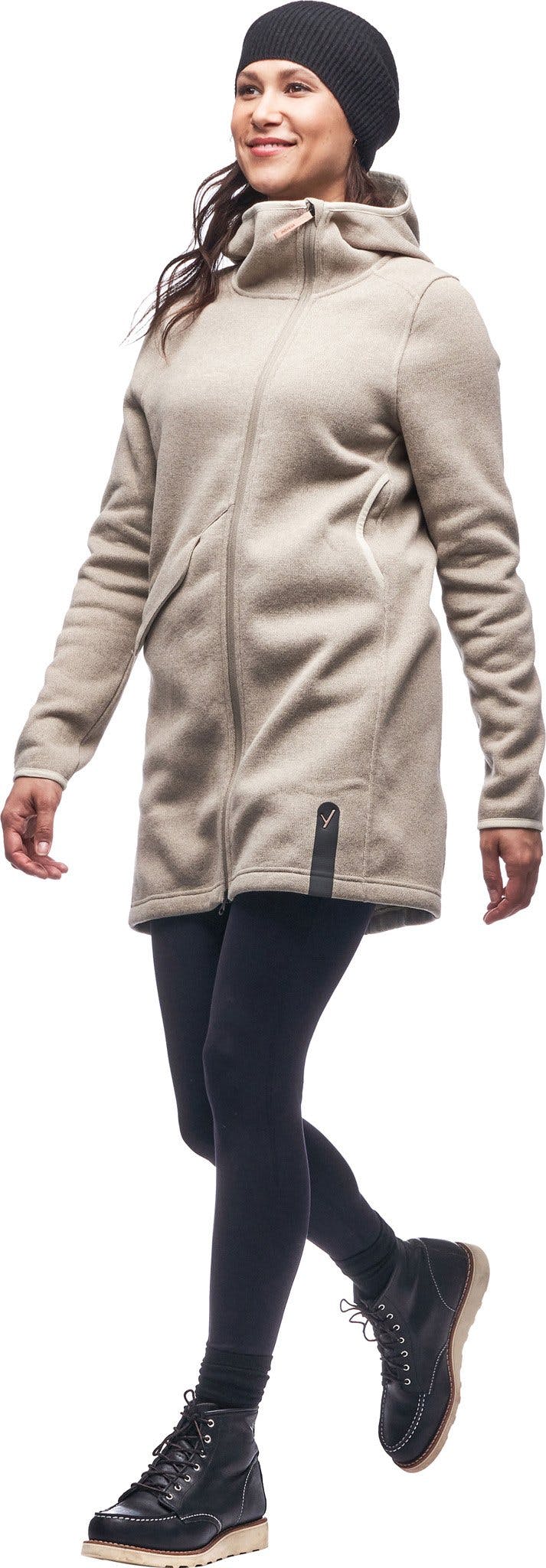 Numéro de l'image de la galerie de produits 3 pour le produit Manteau long à capuche thermale Naoko - Femme