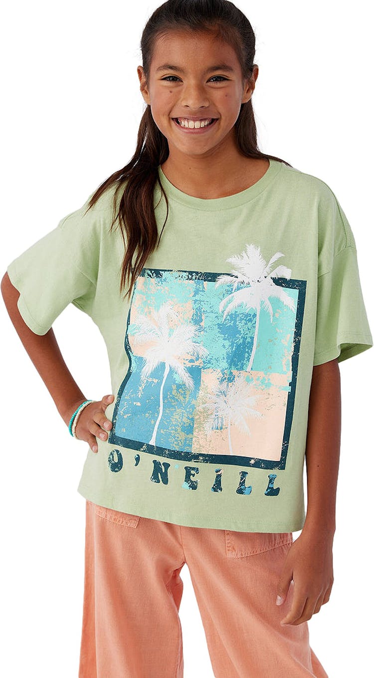 Product gallery image number 1 for product Grafitti Palm Oversized Boxy Tee - Girls