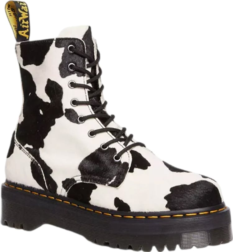 Product gallery image number 1 for product Jadon Hair-On Cow Print Platform Boots - Unisex