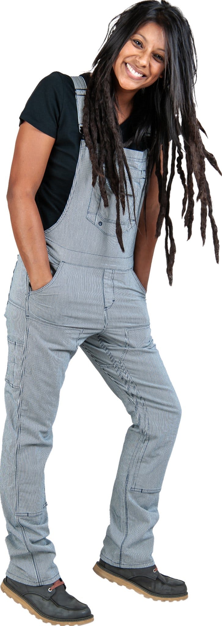 Product gallery image number 1 for product Freshley Overall Indigo Stripe Denim - Women's