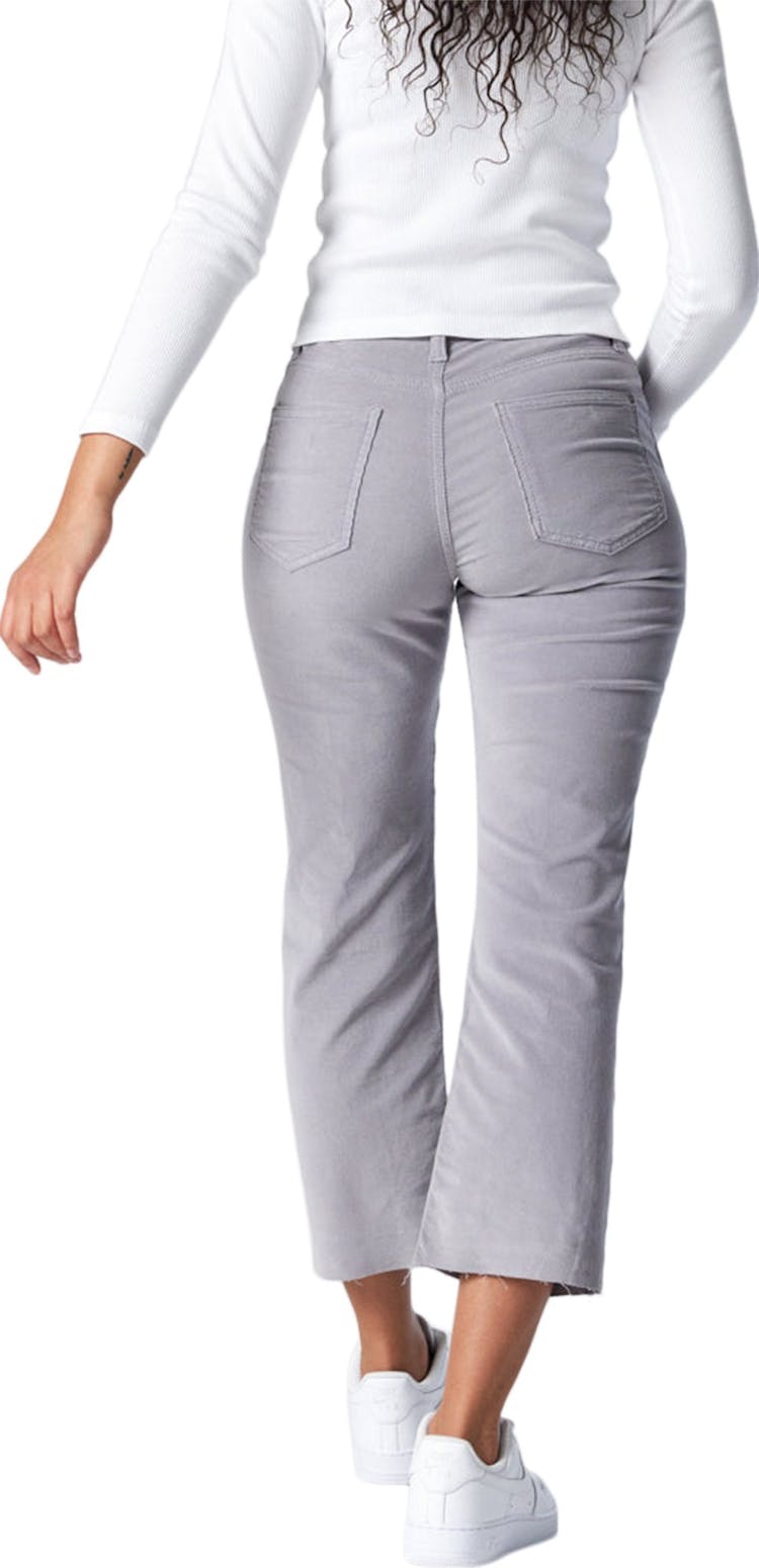 Numéro de l'image de la galerie de produits 5 pour le produit Pantalon en velours côtelé à jambe droite avec poche avant Shelia - Femme