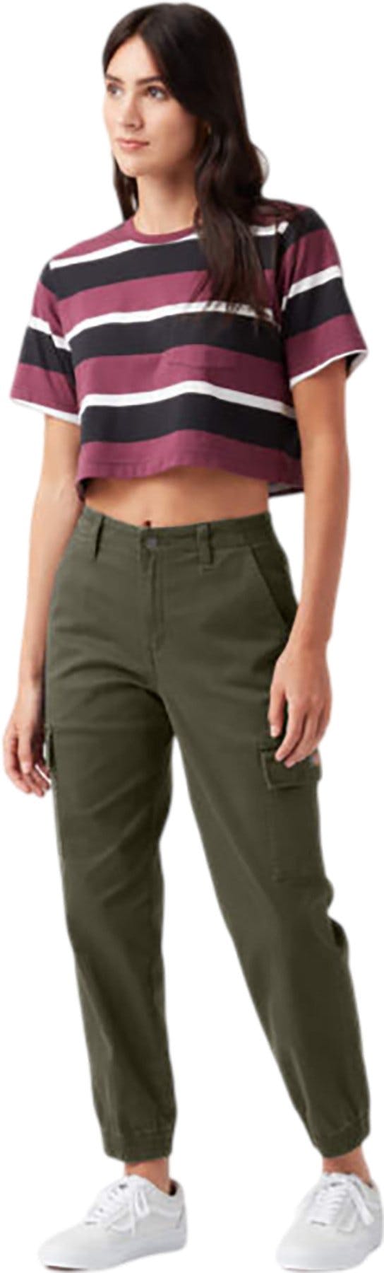 Numéro de l'image de la galerie de produits 2 pour le produit Pantalon de jogging cargo coupe taille haute - Femme