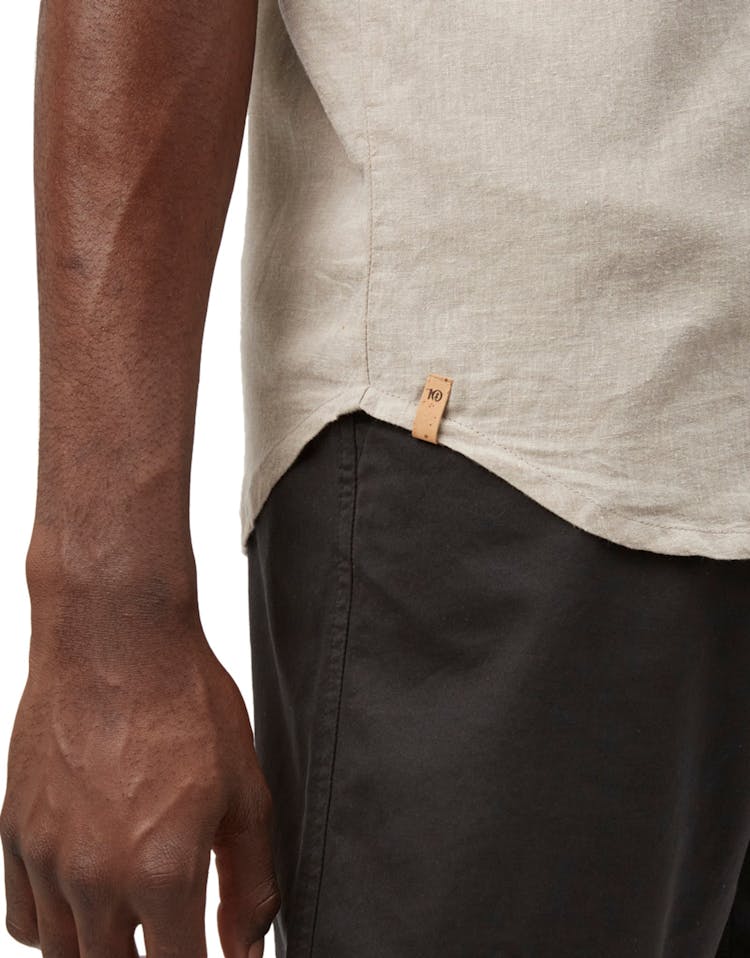 Numéro de l'image de la galerie de produits 3 pour le produit Chemise boutonnée à manches courtes en chanvre - Homme