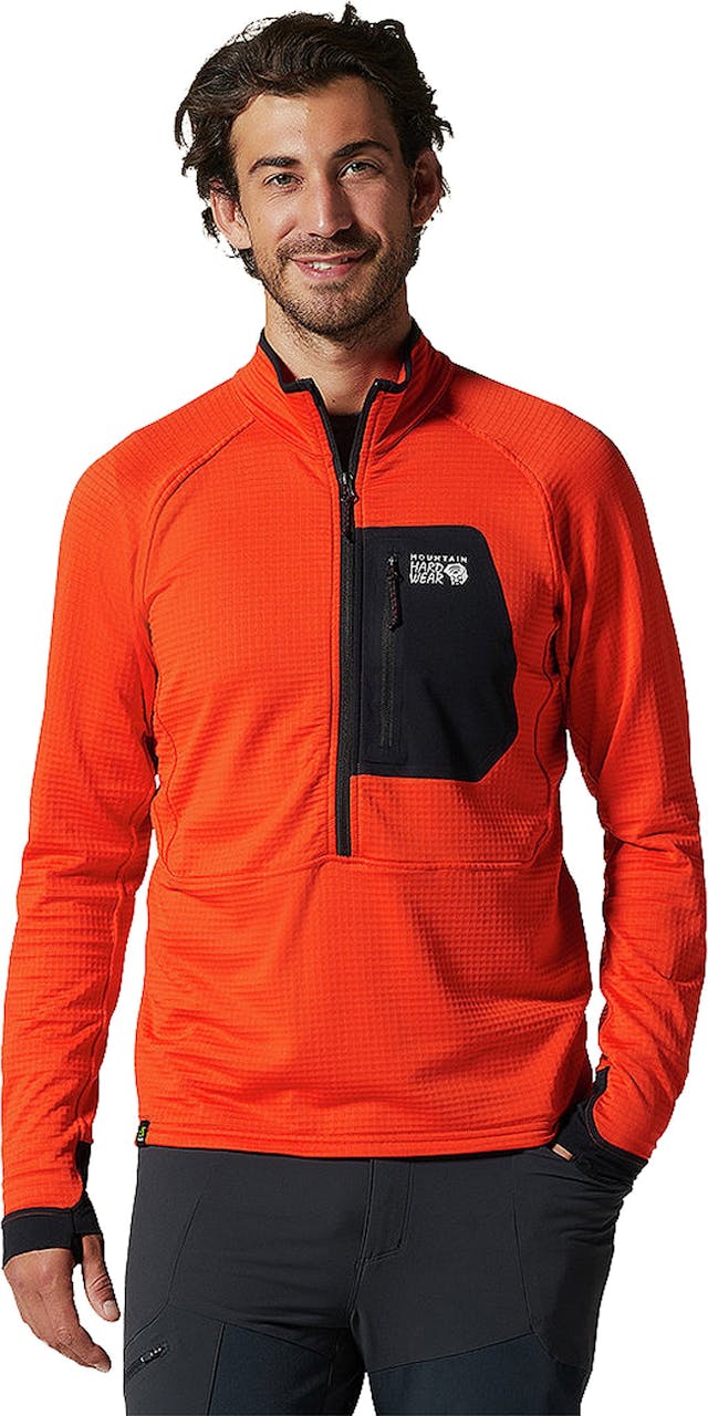 Product image for Polartec® Power Grid™ Half Zip Fleece Sweatshirt - Men's