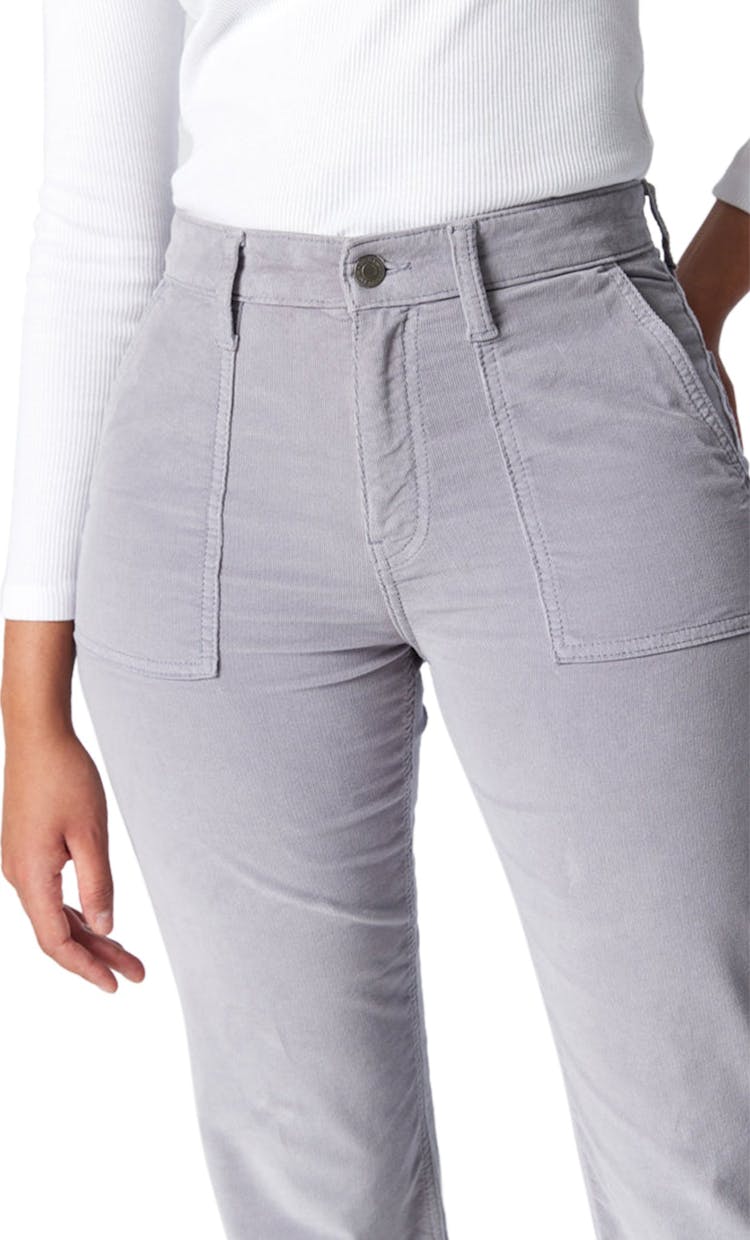Numéro de l'image de la galerie de produits 3 pour le produit Pantalon en velours côtelé à jambe droite avec poche avant Shelia - Femme