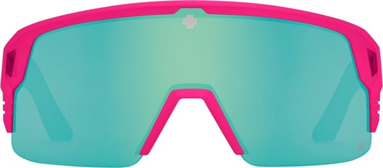 Product gallery image number 3 for product Monolith 5050 Sunglasses  - Matte Neon Pink - Happy Bronze Light Green Spectra Mirror