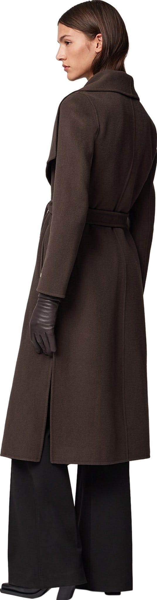 Numéro de l'image de la galerie de produits 2 pour le produit Manteau en laine double face à coupe droite avec ceinture Britta - Femme