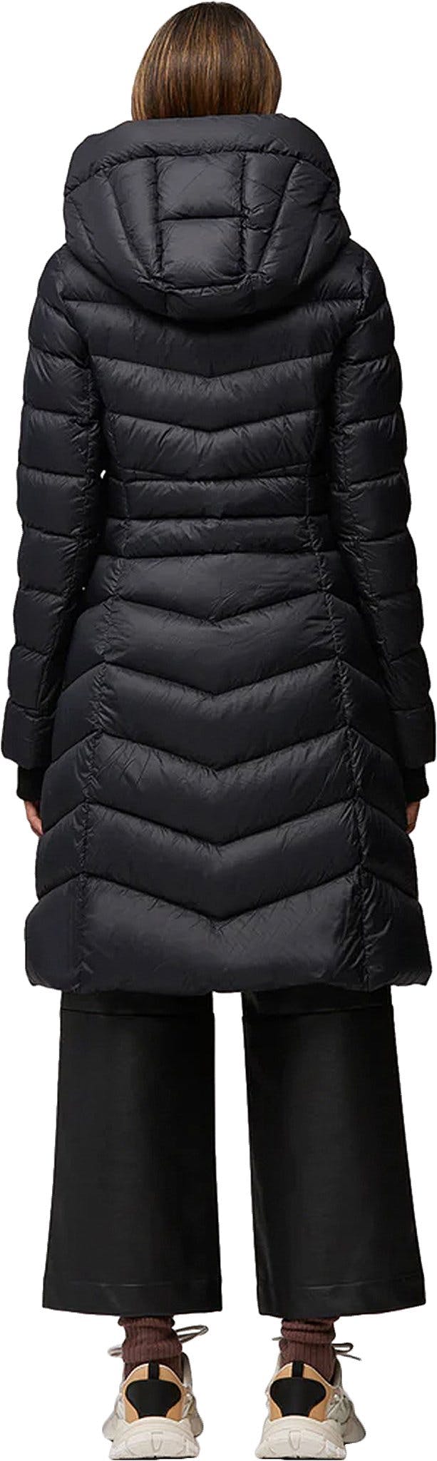Numéro de l'image de la galerie de produits 5 pour le produit Manteau ajusté et évasé en duvet léger durable avec capuchon Lita-TD - Femme