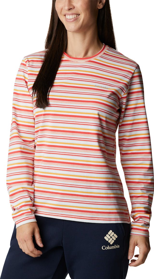 Image de produit pour T-shirt à manches longues motif Sun Trek - Femme