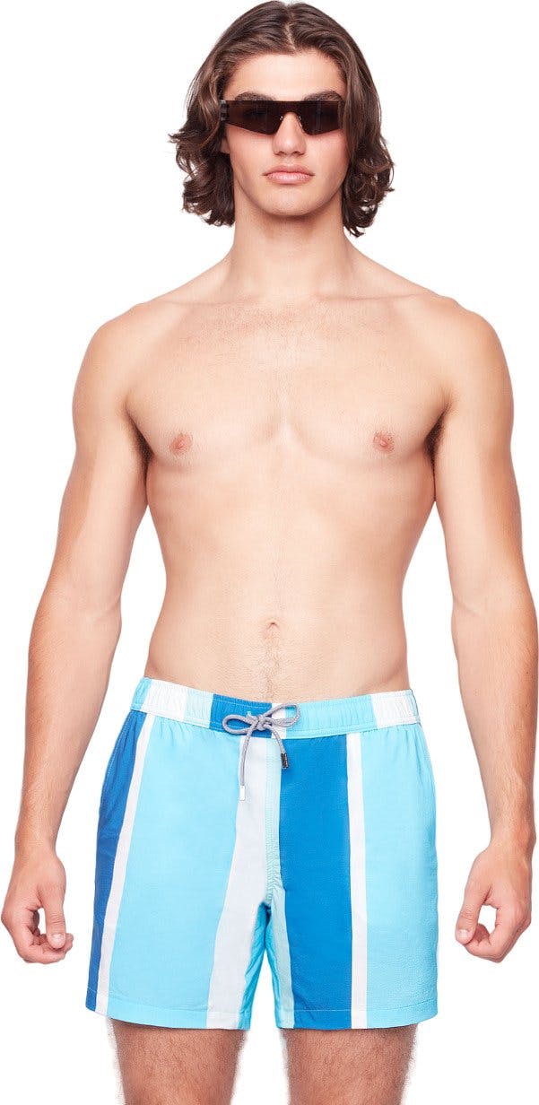 Product gallery image number 1 for product 90’s Stripe Swim Shorts - Men's