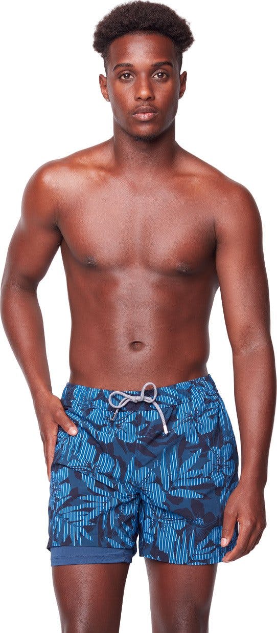 Product gallery image number 2 for product Tropical Stripes Swim Shorts - Men's