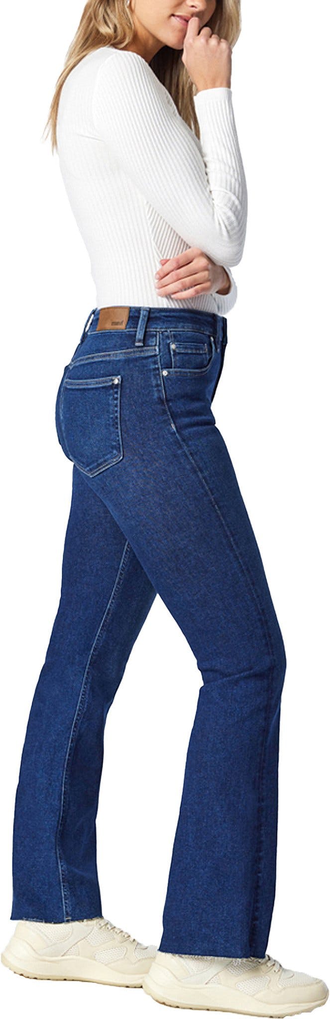 Product gallery image number 5 for product Maria Dark Brushed Flex Blue Denim Jean - Women's